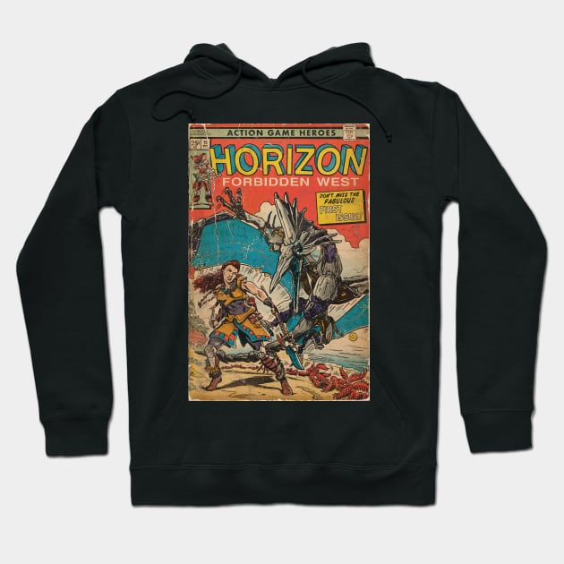 Horizon Forbidden West - comic cover fan art Hoodie by MarkScicluna